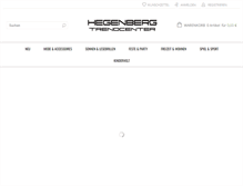 Tablet Screenshot of hegenbergcenter.de